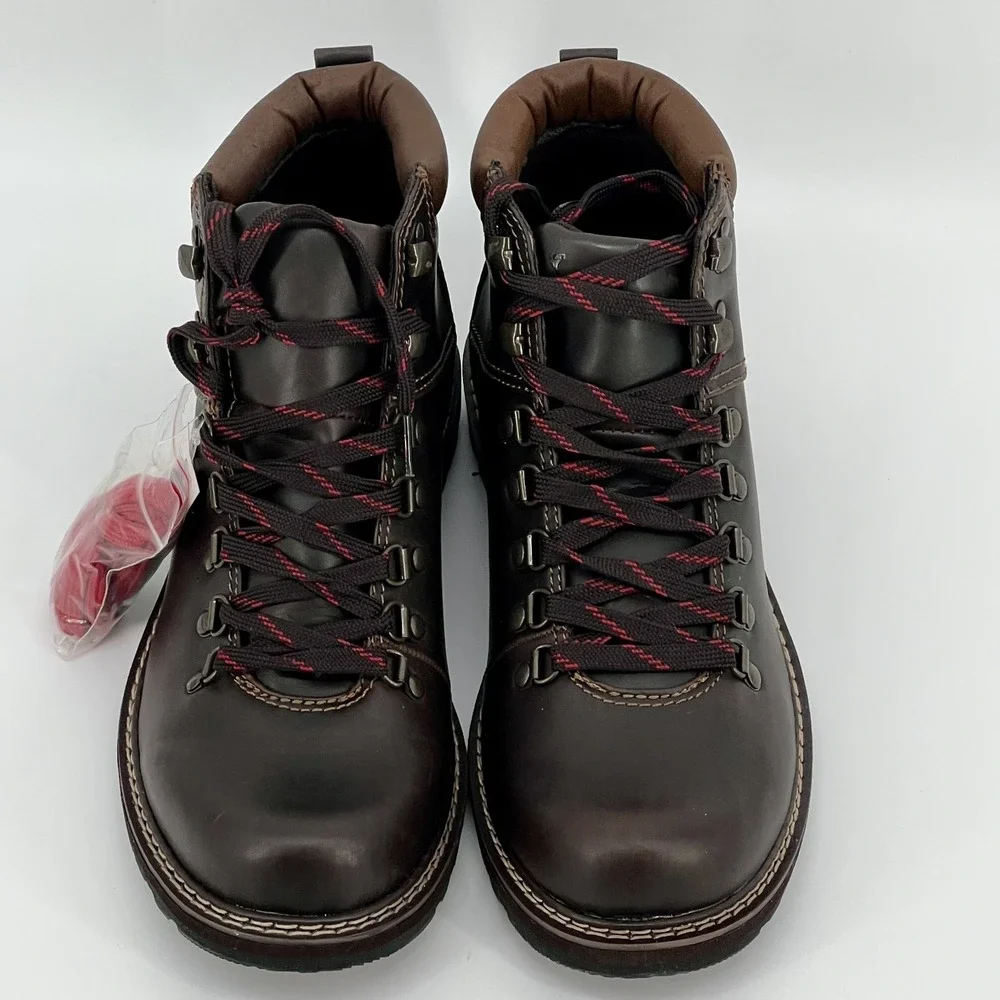 Sonoma Boots - Bedrock Brown - Men's Size 10 - NEW in Box - Extra Red Laces